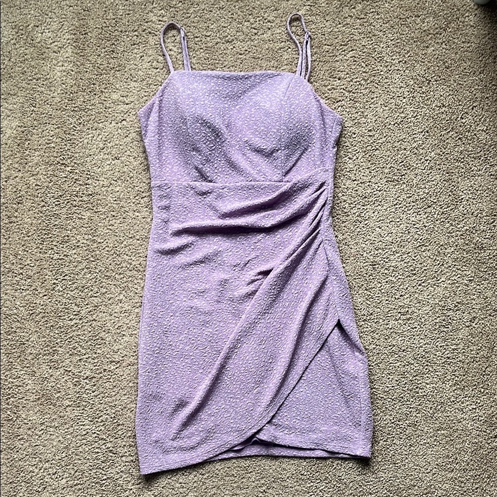 Lavender mini dress